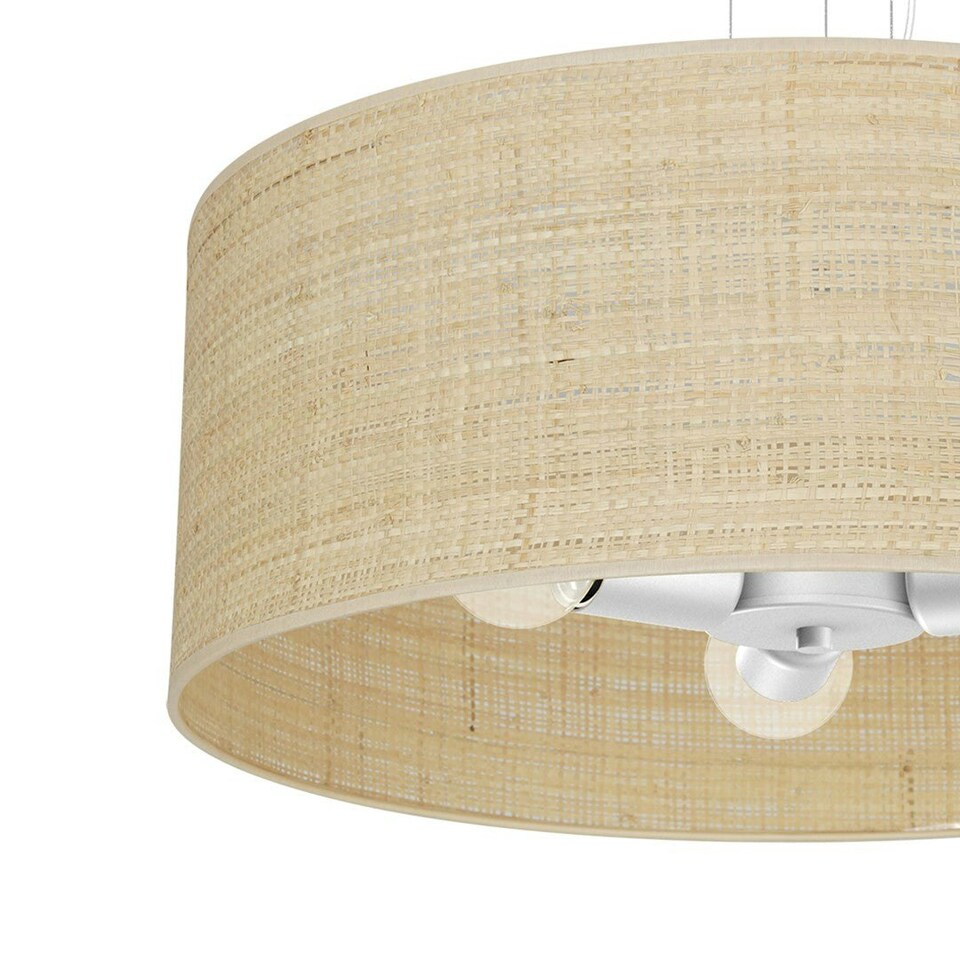 image 1 of Milagro Pendant Lamp Marshall White / Rattan 3XE27