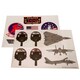 image 3 of Top Gun Sticker Sheet - Multicoloured - One Size