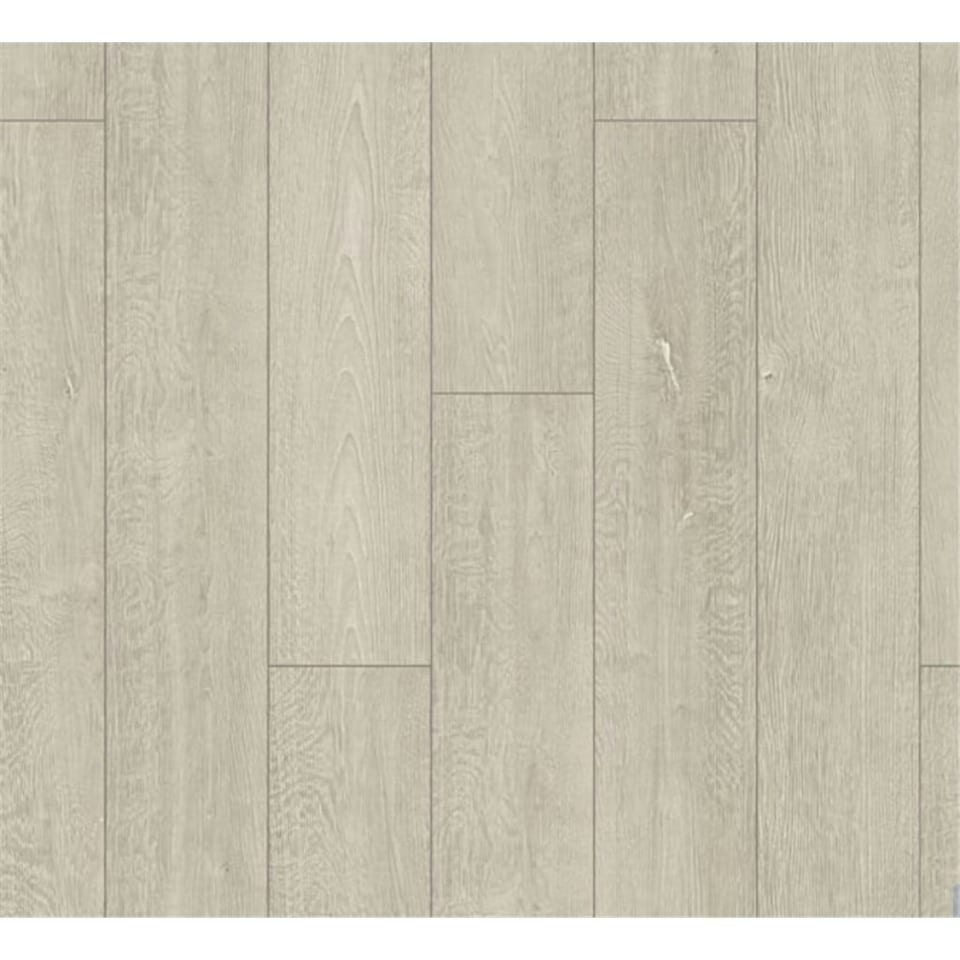 image 1 of PACK OF 10 (Total 10 Units) - White Oak 12mm Thick Laminate Flooring (14.8m2 Coverage)