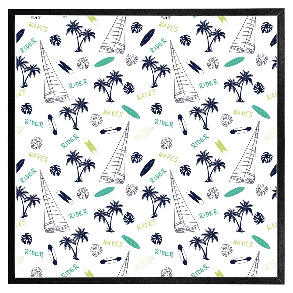 image 1 of Waves rider (Picutre Frame) White | L