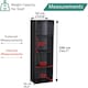 image 2 of 4 Cube Bookshelf Black Wooden Storage Organizer Wood Shelving Unit Open Bookcase Shelf