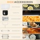 image 4 of HOMCOM 12L Air Fryer Oven with 8 Preset Modes Rapid Air Circulation 1800W Black