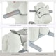 image 8 of HOMCOM Kids Plush Ride-On Rocking Horse with Plush Toy Sound Handle Grip