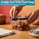 image 3 of Argon Tableware 3x Food Storage Containers - 700ml - Black Reusable Airtight Stackable Meal Prep Lunch Box with Clip-Lock Lid