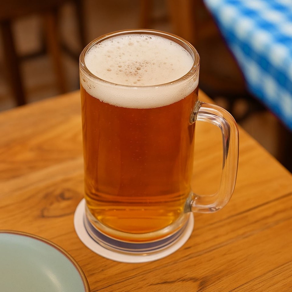 image 1 of Argon Tableware 540ml Beer Mugs - Glass Pint Steins with Handle Heavy Duty Soda Lime Glass Drinking Mugs Set | Clear | Clear | One Size | 4