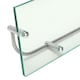 image 3 of Living and Home Bathroom Tempered Glass Shelf Wall Mounted - 50cm | Multi