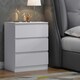 image 7 of FWStyle Carlton 3 Drawer Chest Of Drawers - Matt White