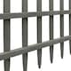 image 8 of Outsunny Decorative Garden Fencing, Wooden Landscape Edging, Grey