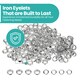 image 7 of 10mm Eyelets with Washers Durable Iron Grommets for DIY Project-100pcs