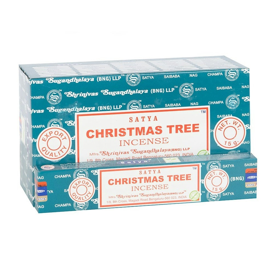 image 1 of Satya Christmas Tree Incense Sticks (Pack of 12) - Multicoloured - One Size