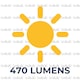image 4 of UniBulb LED Golf Ball E14 Small Edison Screw (SES) 470lm 4.2W (Replaces 40W) 6500K (Daylight) Light Bulb - Pack of 3