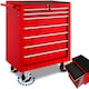 image 1 of Tool Chest - 7 drawers, 4 wheels, central locking Red | Red