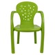 image 5 of Coloured Plastic Kids Chairs Stackable Nursery Indoor Outdoor Party Garden Play | Green | 4 Pcs Green | 4