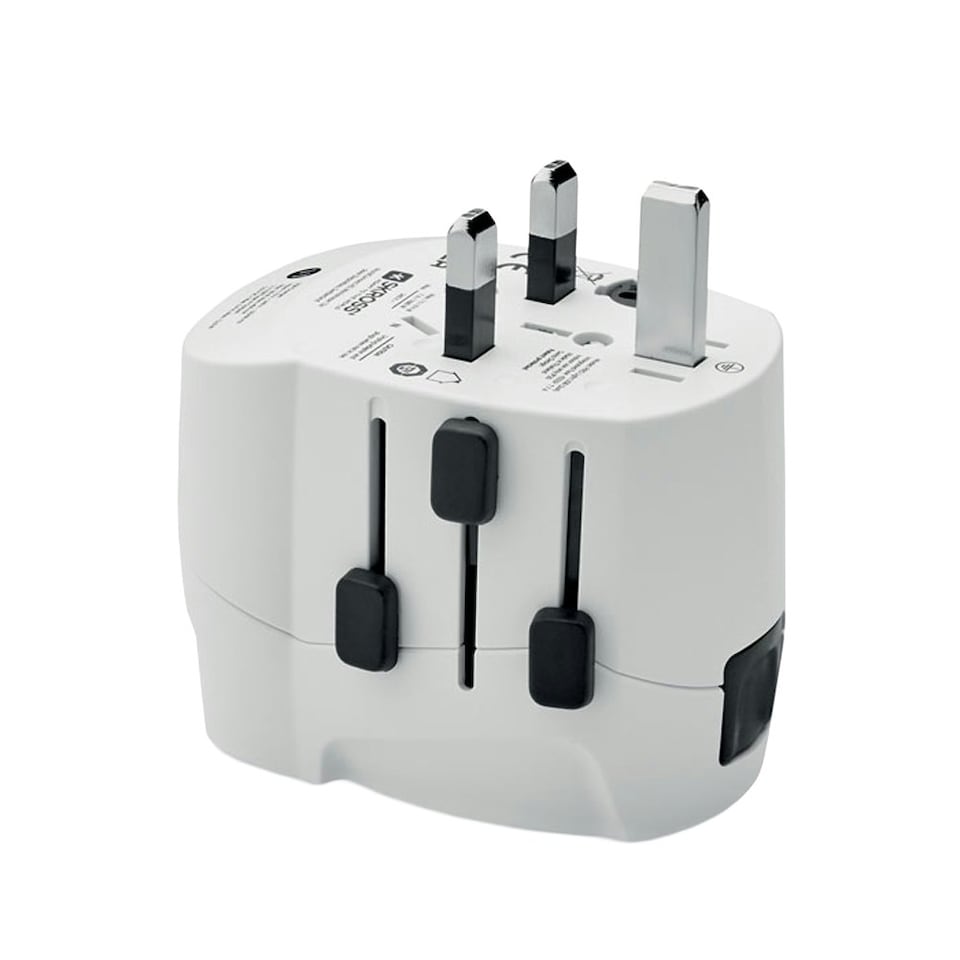 image 1 of MidOcean Pro Light USB Plug - White - 6cm x 7cm x 5cm
