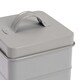 image 5 of Harbour Housewares Grey Vintage Metal Kitchen Tea Canister Kitchen Caddy Kitchen Storage Containers Canisters