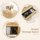 image 6 of COSTWAY Rattan Nightstand with Rattan-decorated Door Yellow