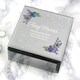 image 8 of Personalised Butterfly Diamante Glass Trinket Box