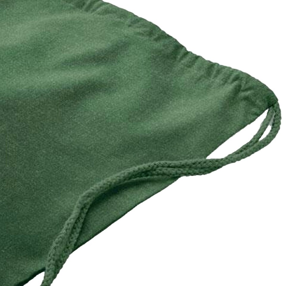 image 1 of MidOcean Cabetri Colour Recycled Cotton Drawstring Bag - Dark Green - One Size | Green | Not provided