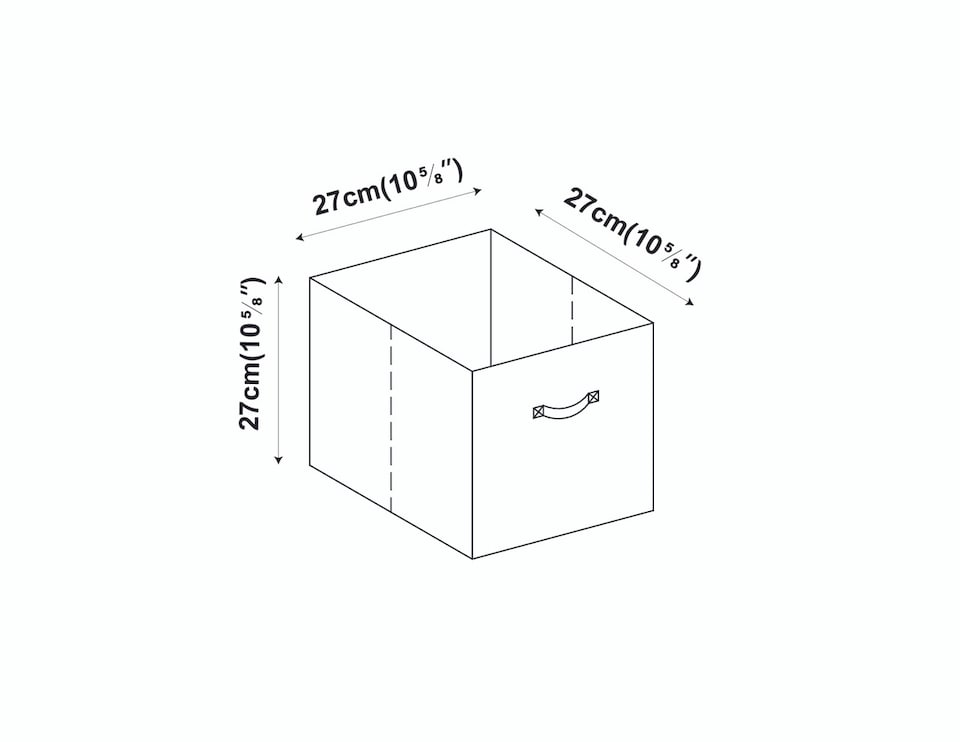 image 1 of Collapsible Non-Woven Storage Box - L | Pink | 1