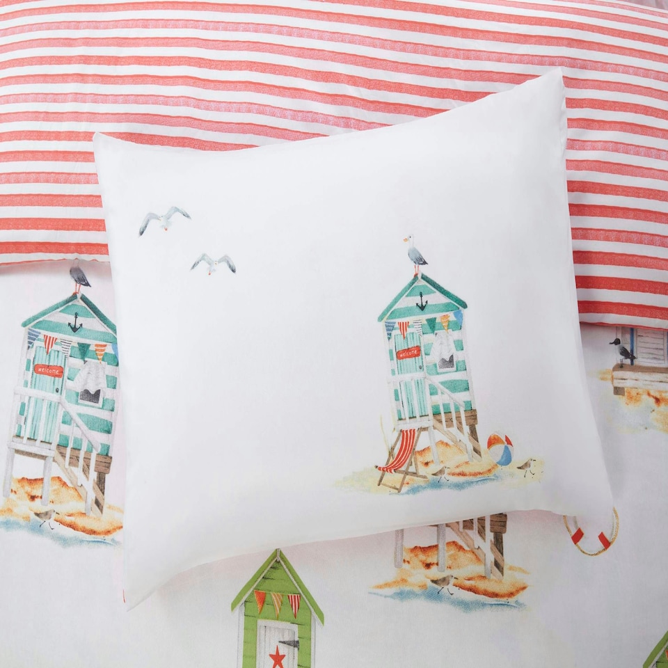 image 1 of Padstow Polyester Duvet Cover Set with Pillowcase Multi | Double