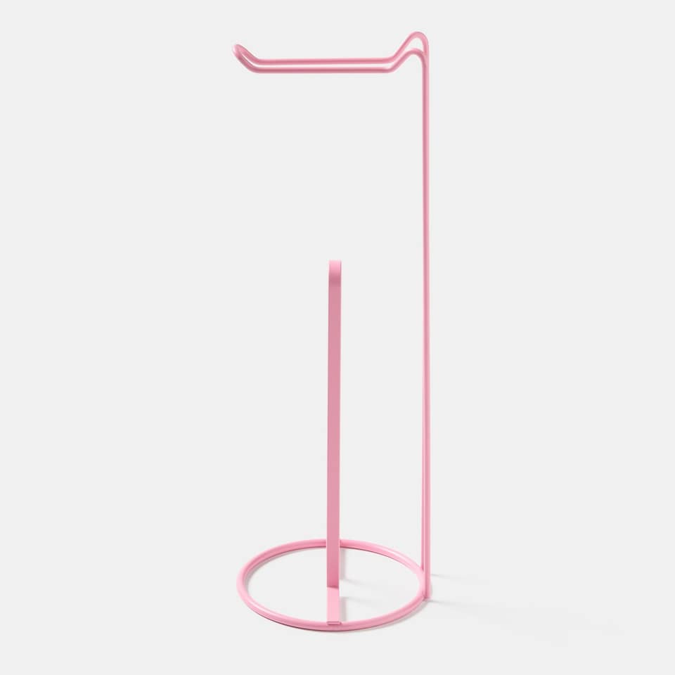 image 1 of OHS Metal Freestanding Toilet Roll Holder Organiser Tissue Paper Storage