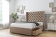 image 3 of Sloomy Dior Mink Plush Divan Bed With Mattress No Drawers With 54" Wingback Headboard 4'6 Double | Brown | Mink | Double | 1