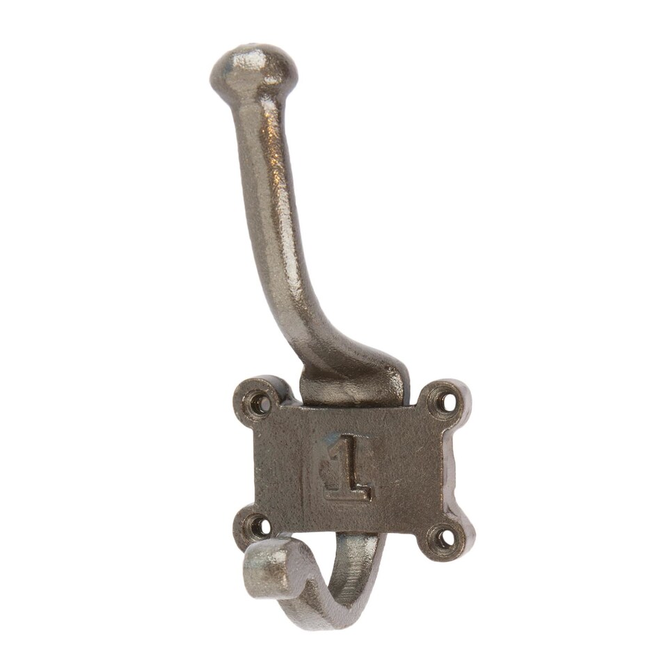 image 1 of Hammer & Tongs Number 1 Double Wall Hook - W50mm x H115mm - Raw