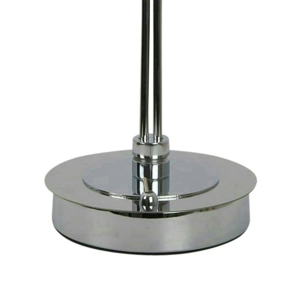 image 1 of Bungo 2 Light Polished Chrome & Smoked Glass Table Lamp