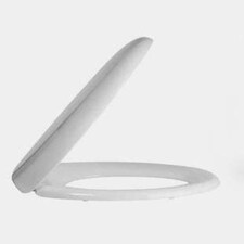 Marco Paul White Wooden Oval Toilet Seat 17" White