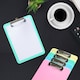 image 5 of Pack of 4 A4 Assorted Pastel Coloured Plastic Clipboards with Metal Clip and Round Corner