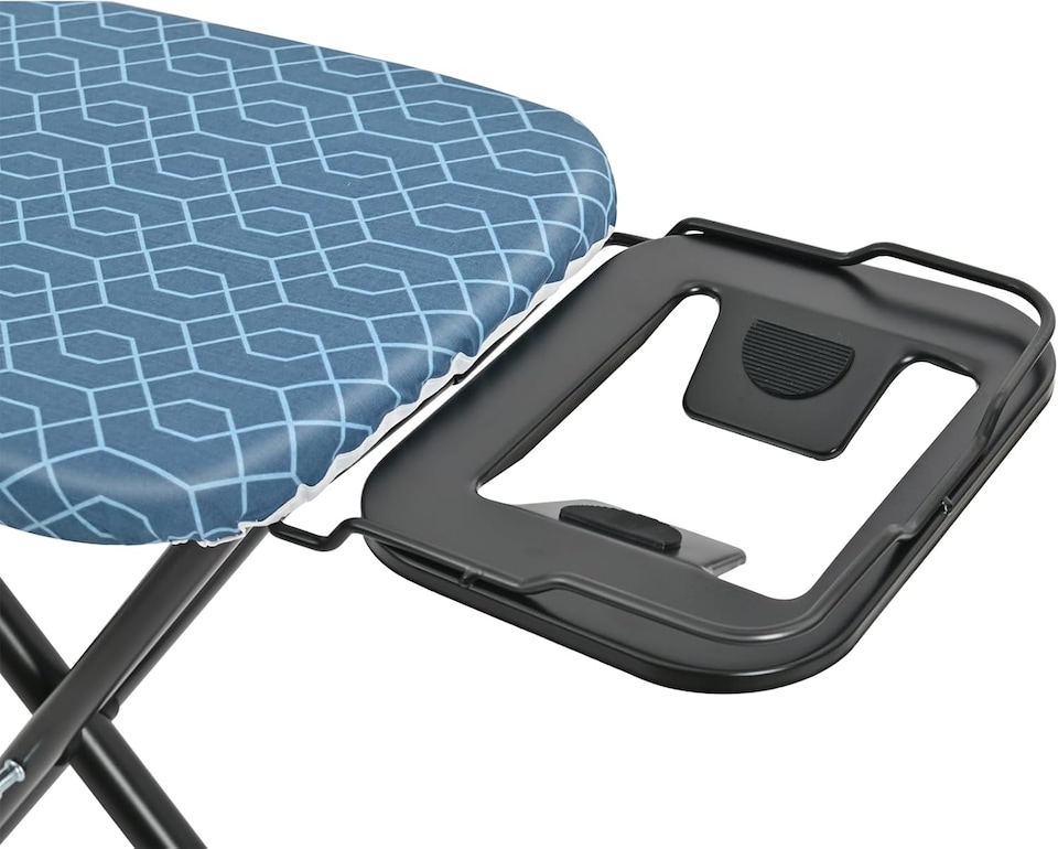 image 1 of Ironing Board with Iron Rest, Iron Board with Extra Thick Cover, Adjustable Compact and Space Saver Foldable Ironing Board