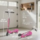 image 5 of HOMCOM Foldable Electric Kids Scooter, for Ages 7-14 Years | Pink