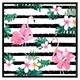 image 2 of Floral flamingos (Picutre Frame) Grey | XS