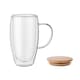 image 4 of MidOcean Existing Name Borosilicate Glass Double Wall 450ml Mug | Clear | Transparent | One Size | 1