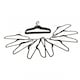 image 1 of Pack of 20 Grey Non-Slip Space Saving Velvet Clothes Garment Coat Suit Hangers