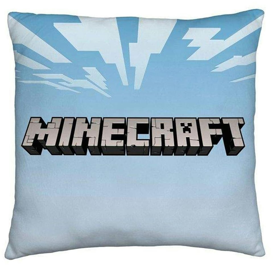 image 1 of Minecraft Characters Filled Cushion - Green/Blue/Brown - 40cm x 40cm Green | 40cm x 40cm