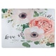 image 1 of Garden Flower Pink Peach Rose White Anemone Glass Chopping Board | Multi