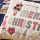 image 2 of Catherine Lansfield Merry Christmas Cross Stitch 30x50cm Cushion Natural Cream | Natural | 30 x 50 cm