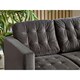 image 3 of Furniturebox Jolene 2 Seater Velvet Dark Grey Sofa