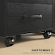 image 9 of HOMCOM File Cabinet with 3 Drawers, Under Desk Mobile Filing Cabinet Black