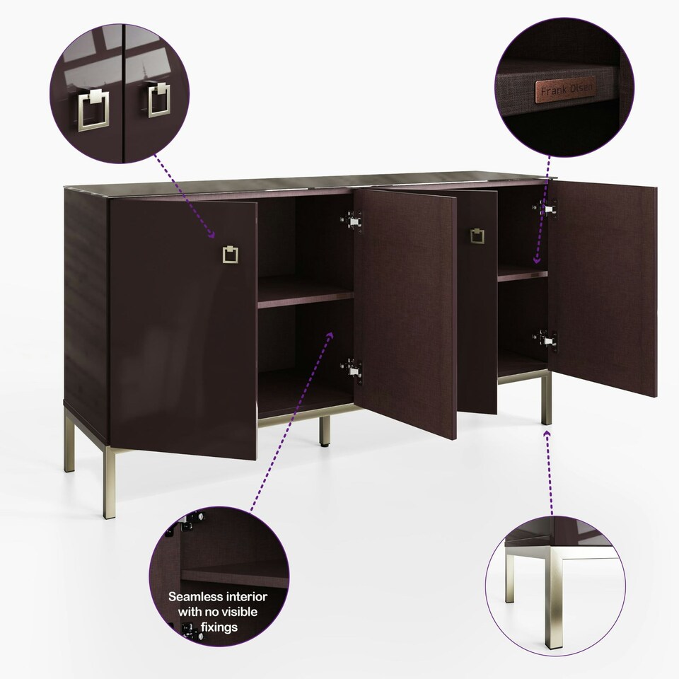 image 1 of Frank Olsen Lyra Sideboard Purple | Purple