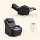 image 3 of HOMCOM 8-Point Massage Recliner Sofa Rocking Swivel w/ Remote Control