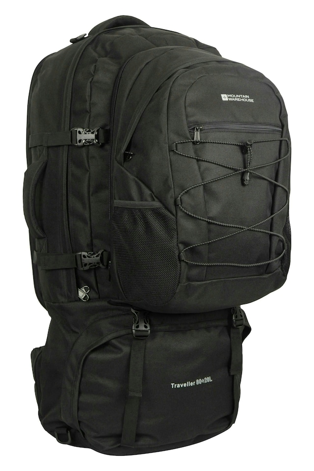 image 1 of Mountain Warehouse Traveller Rucksack Durable Hiking Travel Backpack - 80 L | Blue