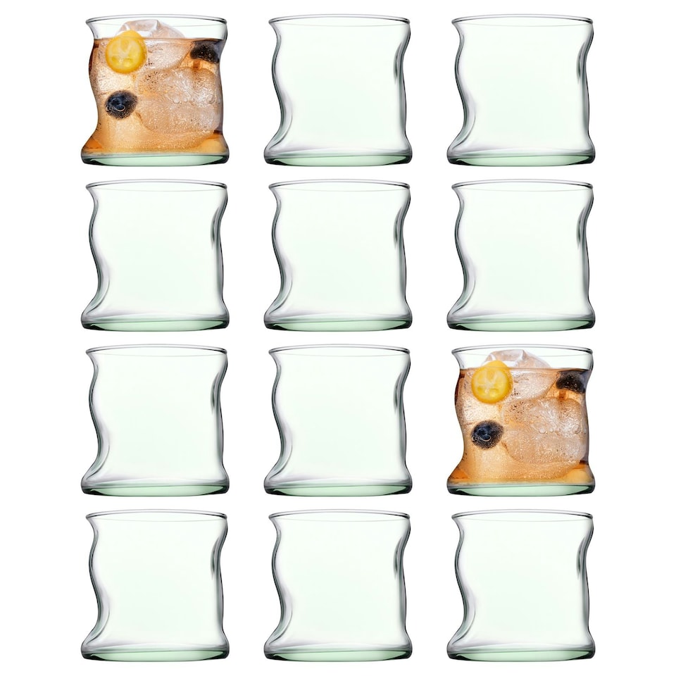 image 1 of Pasabahce Aware Amorf Recycled Glass Tumblers - 340ml - Green - Pack of 12