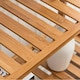 image 3 of Living and Home 5 Tier Bamboo Wood Storage Shelf Rack-50cm W x 25cm D x 128cm H