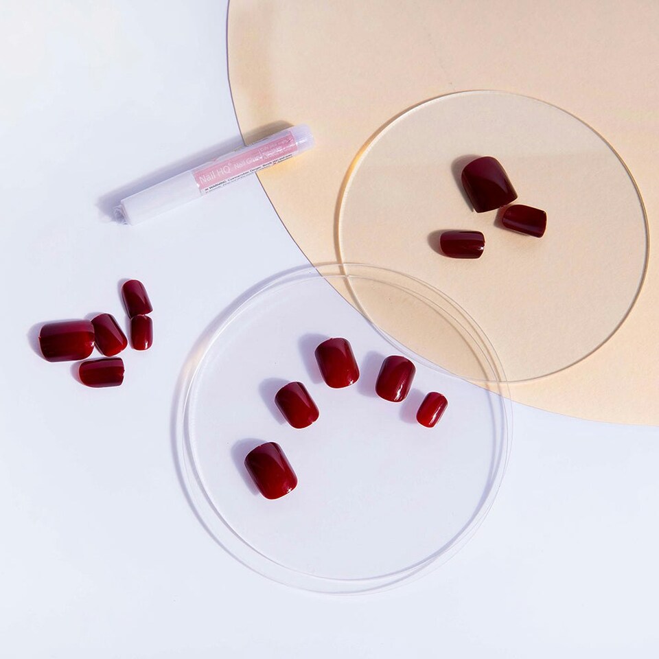 image 1 of Nail HQ Square Deep Red