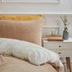 image 2 of OHS Reversible Soft Teddy Fleece Duvet Cover and Pillowcase Bedding Set, King - Cream/Latte