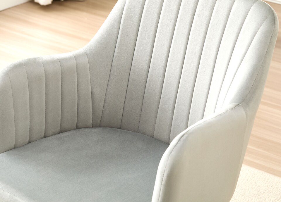 image 1 of Colorado Dining Table with 4 Charlotte Velvet Chairs | Grey | 5