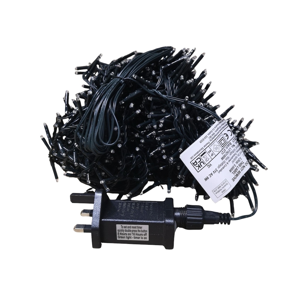 image 1 of 1500 LED 37.5m Premier TreeBrights Indoor Outdoor Christmas Multi Function Mains Operated String Lights with Timer in Red & Vintage Gold