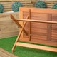 image 8 of Windermere Outdoor 6 Person Folding Rectangular Wooden Table